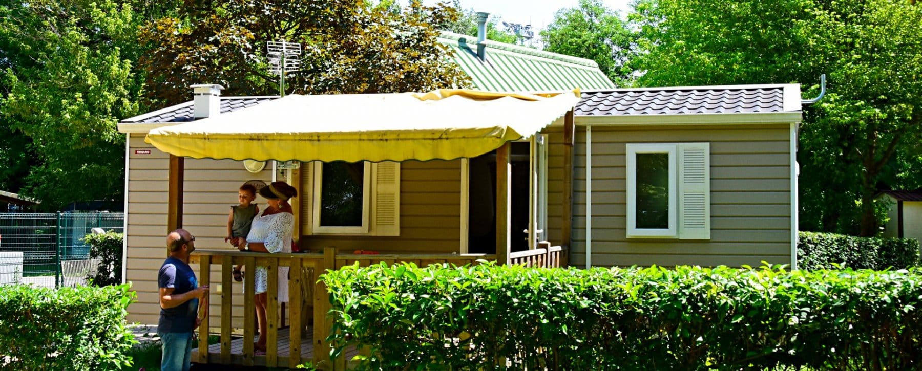 mobil-home familial Ardèche