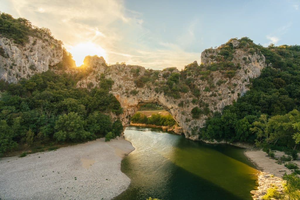 Valley of Ardèche near Harmony Camping