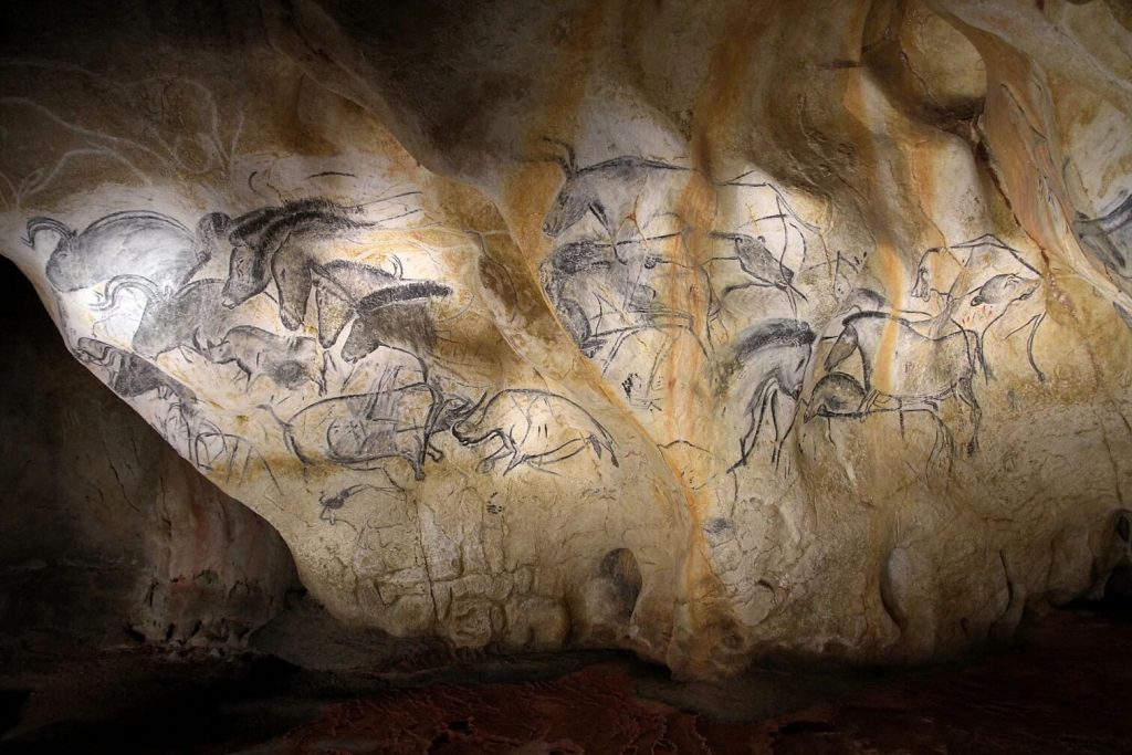 Wandbild in der Chauvet-Höhle 2