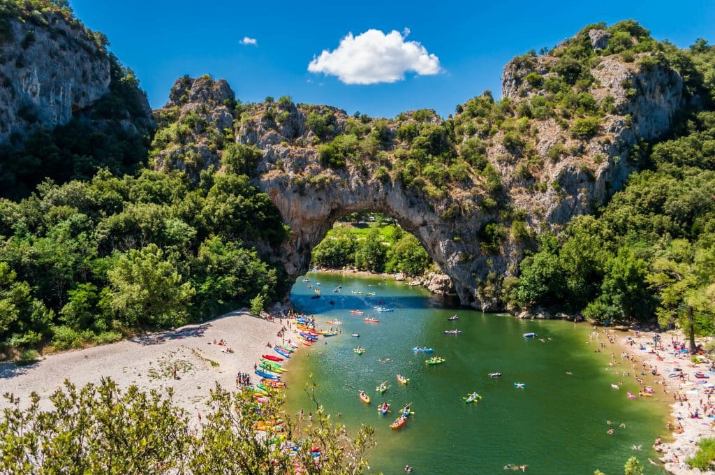 ardèche près de notre camping à cruas